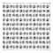 Moon Phases Pattern 10" x 10" Cotton Twill Napkin